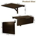 thumbnail image 5 of Giantex Folding Table Laptop Desk, Space Saving Hanging Table for Study, Bedroom, Bathroom or Balcony, 5 of 7