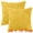 Yellow, variant on Unique Bargains Solid Striped Soft Sofa Decorative Pillow Covers (2 Count) Dark Blue 12" x 20"