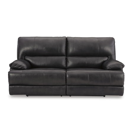 Signature Design by Ashley Mountainous Power Reclining Sofa in Black