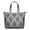Gray Geometric Quatrefoil, variant on Multicolor Chevron Pattern Travel Tote Bags for Women Carry On,Large Weekender Bags for Women Travel,Multi Functional Duffle Bag for Work,Shopping,Sports