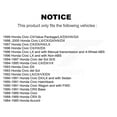 thumbnail image 2 of SIM Front Semi-Metallic Disc Brake Pads SIM-273 for Car Honda Civic del Sol CRX Accord, 2 of 8