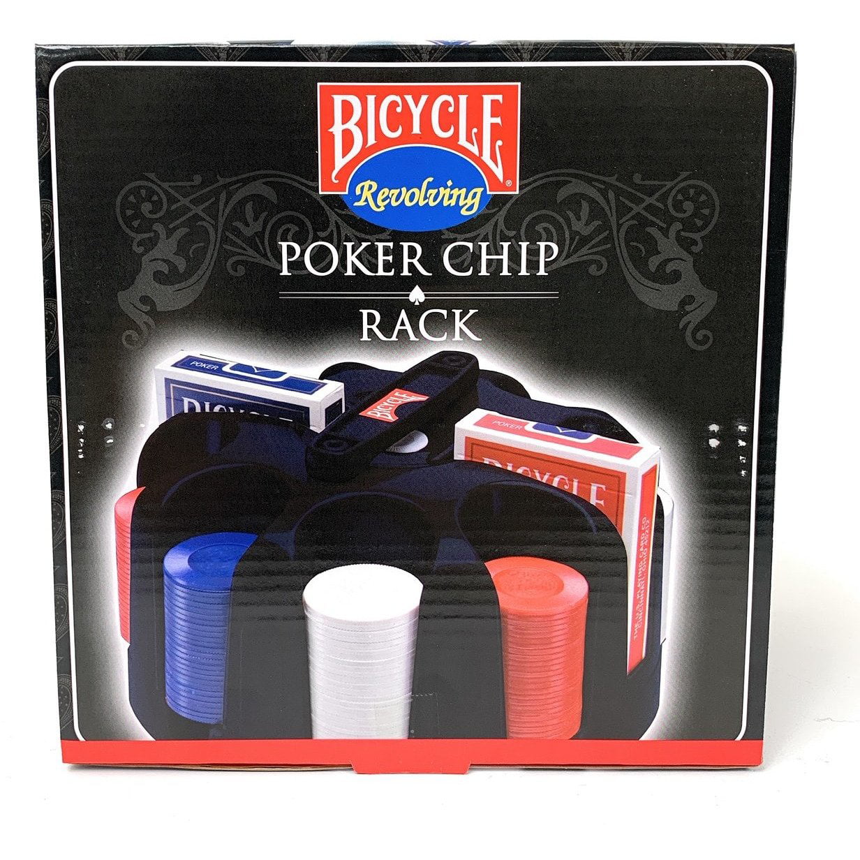 Hoyle Revolving Poker Chip Rack  1984 with Box  Poker Night