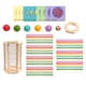 thumbnail image 5 of Juego de mesa de madera, juego Montessori, juego clásico y de apilamiento, juego de palos de madera de colores para niños, regalo de cumpleaños, 5 of 9
