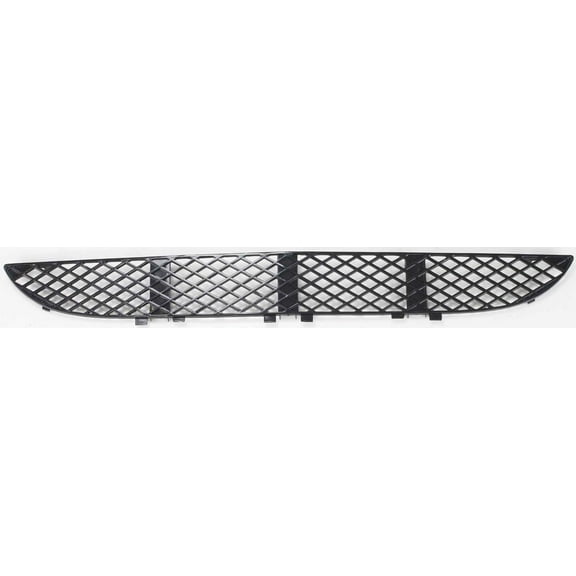 Bumper Grille Compatible With 2000-2002 Mercedes Benz E320 E430 Front, Center Black