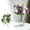 Purple, variant on Artificial Rose Bouquet, 33cm Flower Bundles with 5 forks and 10 Heads for Home, Wedding, and Restaurant Decor - Pink