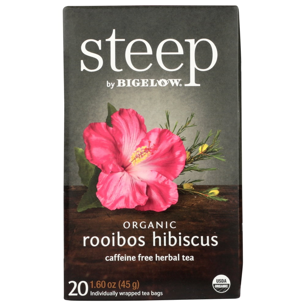 Steep By Bigelow Organic Rooibos Hibiscus Tea , 20 Bags