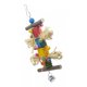 thumbnail image 4 of Juguete Para Masticar Colgante - Juguete De Desgarro De Multicolor Con Una Campana Cockatiel Juguetes Para Guacamayos Cokatoo Gris Yuyangstore Birds Parrot Chew Toys, 4 of 8