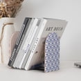 thumbnail image 6 of Lsque Plaid Flowers Printed Wood Bookends,Non-Skid Bookend for Shelves,Heavy Duty Support Bookends,Non-Slip Foam Pads for Office, Home, and Library,1 Pair, 6 of 8