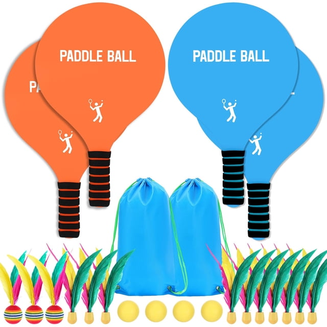 Set de pelotas de pádel de playa Beeplove con raquetas de pádel grandes