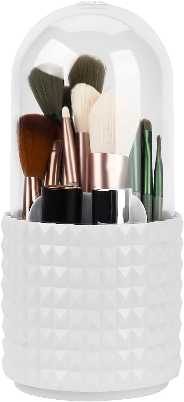 DODAMOUR 360Degree Rotating Makeup Brush Holder, Cosmetics Make Up