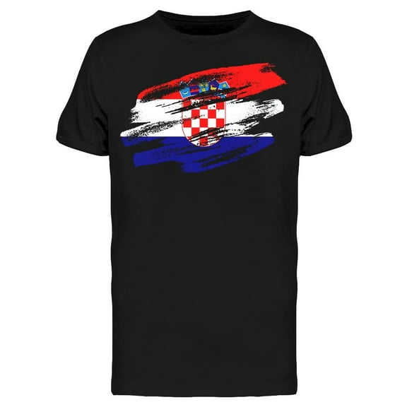 Croatian Flag T-Shirt Men -Image by Shutterstock, Male x-Large