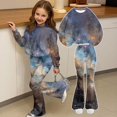 thumbnail image 5 of Ccpelsie Toddler Baby Girls Clothes Long Sleeve Shirt Top Flare Pants Cute Outfit Girl Fall Winter Clothes(Purple,9-10 Years), 5 of 8