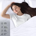 thumbnail image 4 of Juego de sábanas completo Utopia Bedding, paquete de 2 unidades, microfibra blanca, 4 of 7