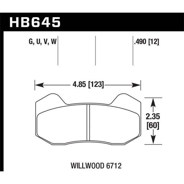 Wilwood Pad Set BP-10 6712 Dynapro 6 main image 1