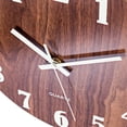 thumbnail image 3 of Glow In The Dark, Silent Sweep Movement, 30Cm Wood-Crafted Non-Ticking Quartz Clock, Luminous Numbers For Easy Reading, Perfect Home & Office Decor, 3 of 5