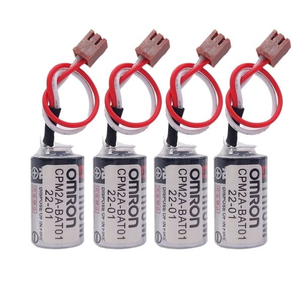 4 PCS  ER3V 3.6V Lithium Battery Replacement for OMRON CPM2A-BAT01 CPM2ABAT01 CPM2A CQM1H