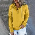 thumbnail image 2 of Reduced,GA WEIHUA Hoodies Women Pullover Floral Striped Sweatshirt Striped Long Sleeve Sweatshirts Loose Lightweight Sweater Clothes(Yellow,S), 2 of 7