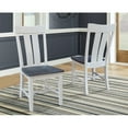 thumbnail image 2 of International Concepts Ava Solid Wood Dining Side Chair in White (Set of 2), 2 of 9