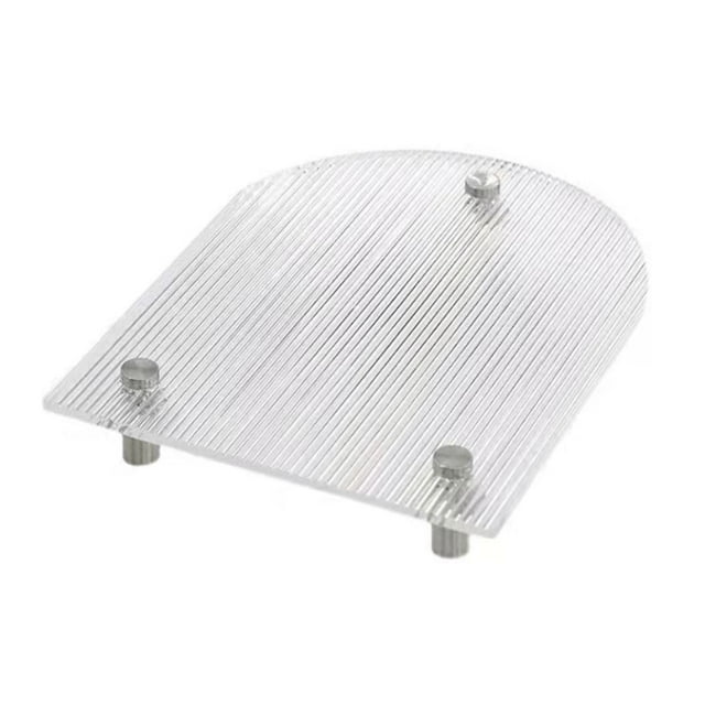 Bandeja de tocador transparente de acrílico transparente, estilo moderno y sencillo, ampliamente utilizada para mesa de centro, para oficina familiar, cafetería, bar, forma de U, 26 x 20 x 3,5 cm