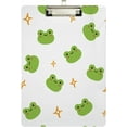 thumbnail image 2 of Coolnut Cute Frog Clipboard, Acrylic Standard A4 Letter Size Clip Board with Low Profile Clip for Office, Classroom, Doctor, Nurse and Teacher, 12.5"x9", 2 of 7