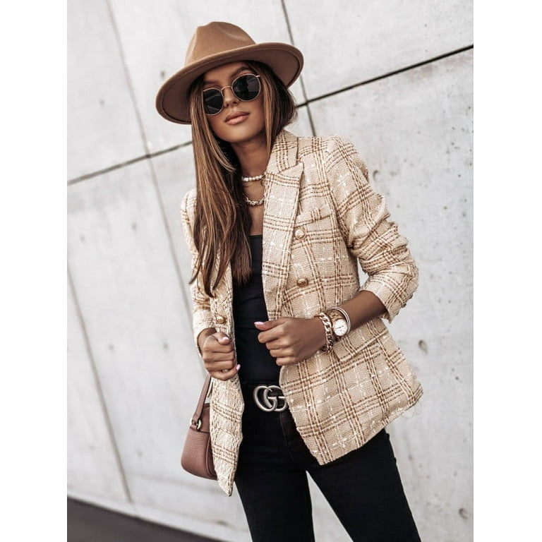 Fashion collar printed small coat best sale