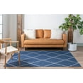 thumbnail image 4 of Rugs.com Georgia Collection Rug – 6' x 9' Navy Blue Flatweave Rug Perfect For Living Rooms, Large Dining Rooms, Open Floorplans, 4 of 9