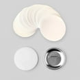 thumbnail image 4 of 100 Counts Badge Button Maker Paper White Circular Paper For Kid Adult Making Button Badge Pin Safety Pin and Art Craft, 4 of 7