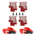 thumbnail image 2 of segolike 4 Pcs Support de Batterie en Métal Alliage d'Aluminium Haute Résistance Remplacement Rouge, 2 of 9