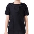 thumbnail image 3 of Padded Shirts Short Sleeve Compression Protective T Shirt Youth Protective Gear Football Baseball Hockey, 3 of 3