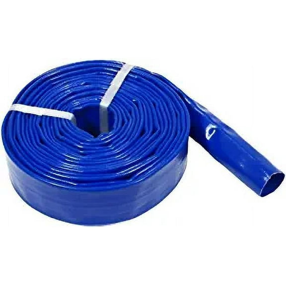 1-1/2â€ PVC Hose Submersible Water Pump Hose with Braided Reinforcement (100 Feet)