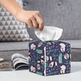 thumbnail image 6 of Kdxio Bamboo Panda Print Tissue Box Cover,Square Decorative PU Leather Facial Paper Case Organizer Holder Dispenser for Bathroom,Night Stands,Desk,Car 5.2''X5.2''X5.2'', 6 of 8