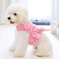 thumbnail image 7 of Dalrosia Puppy Dog Harness and Leash Set Purple Lace Floral Dog Vest Harness for Small Dogs Cute Soft Mesh Escape Proof Pet Cat Vest Harness, 7 of 7