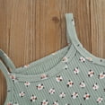 thumbnail image 5 of Gureui 2-6Years 2Pcs Toddler Girls Summer Clothes, Sleeveless Floral Print Crop Tank Tops + Flare Pants Outfits Set, 5 of 7