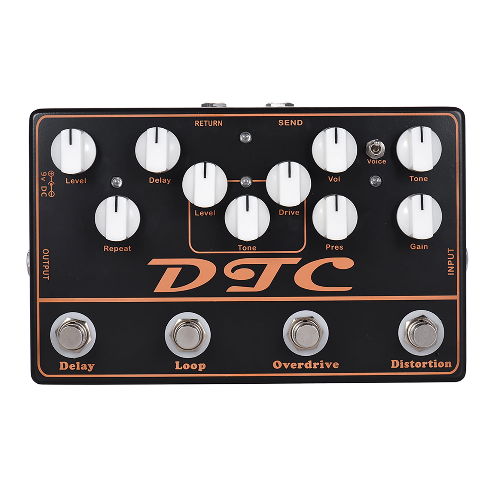 overdrive effect pedal Pedal MOSKYAudio DTC 4-in-1 Electric Guitar Effects Pedal Distortion + Overdrive + Loop + Delay