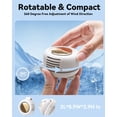 thumbnail image 4 of Portable Silent Mini Bladeless Clip-On Fan, USB Rechargeable, Adjustable 3-Speed Fan for Shirt, Waist, Travel, Outdoor, Office, Travel Accessories, Gift, 4 of 7