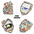 thumbnail image 5 of FORMRS Mini Backpack Purse for Women Quilted Travel Daypack Casual Shoulder Bag, Vibrant Japanese Flowers, 5 of 7