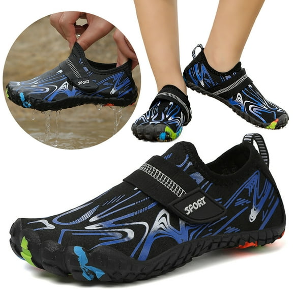 Children Water Beach Shoes Lightweight Girls Boys Beach Barefoot Shoes Breathable Diving Shoes Size 29-35 Indoor Floor Slippers
