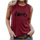 thumbnail image 1 of Tops casuales sexys de verano sin mangas para mujer Tops de chaleco sin mangas con estampado de cuello redondo regular Pompotops  lopia994748, 1 of 4