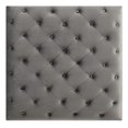 thumbnail image 4 of Contemporary Home Living Velvet Upholstered Tufted Ottoman - 35" - Dark Gray, 4 of 4