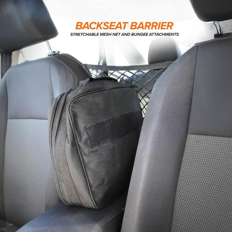 The Original Car Net Organizer - Heavy Duty Seat Caddy With 25x30 Inch Storage, Fully Collapsible Design