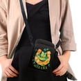 thumbnail image 4 of HELLHERO Clover Luck Crossbody Sling Bag Polyester Adjustable Strap Shoulder Bags for Outdoor Travel, 4 of 7