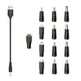 thumbnail image 1 of Estbridg Universal USB to DC Charger Cable for Multiple Devices 13 Adapters  5V 1A Output, 1 of 5