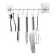 thumbnail image 3 of Naiovety Estante de riel de cocina que ahorra espacio, organizador montado en la pared sin perforaciones para almacenamiento en puerta Almacenamiento y organización del hogar, 3 of 6