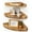Brown, variant on Afuly Floating Corner Shelves for Wall, Rustic Solid Brown Wood Wall Mounted Corner Shelf, 3 Set