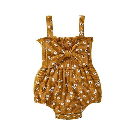 

Toddler Girls Bodysuit Leisure Floral Printed Outwear Toddler Baby Playsuits Bodysuits Gifts To Child