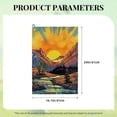 thumbnail image 6 of Werpe Sunset Trees Mountain Golf Towel Gift for Men Birthday Golfing Accessory 2PC, 6 of 7