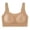 Beige, variant on Womens Bras Lightweight Seamless No Wire T-Shirt Bra Flat Seam Design Invisible Under Thin Shirts M-2XL