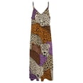 thumbnail image 6 of Leopard Print Colorful Animal Pattern Sleeveless Dress Women's Evening Dress Womans Clothing, 6 of 9