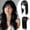 2#, variant on Hair Toppers for Women with Bangs 6.5"x6.5" Large Coverage, Realistic Scalp Hairs Pieces for Women with Thinning Hairs Synthetic Hairs Topper Wiglets Add Hair Volume 16inch