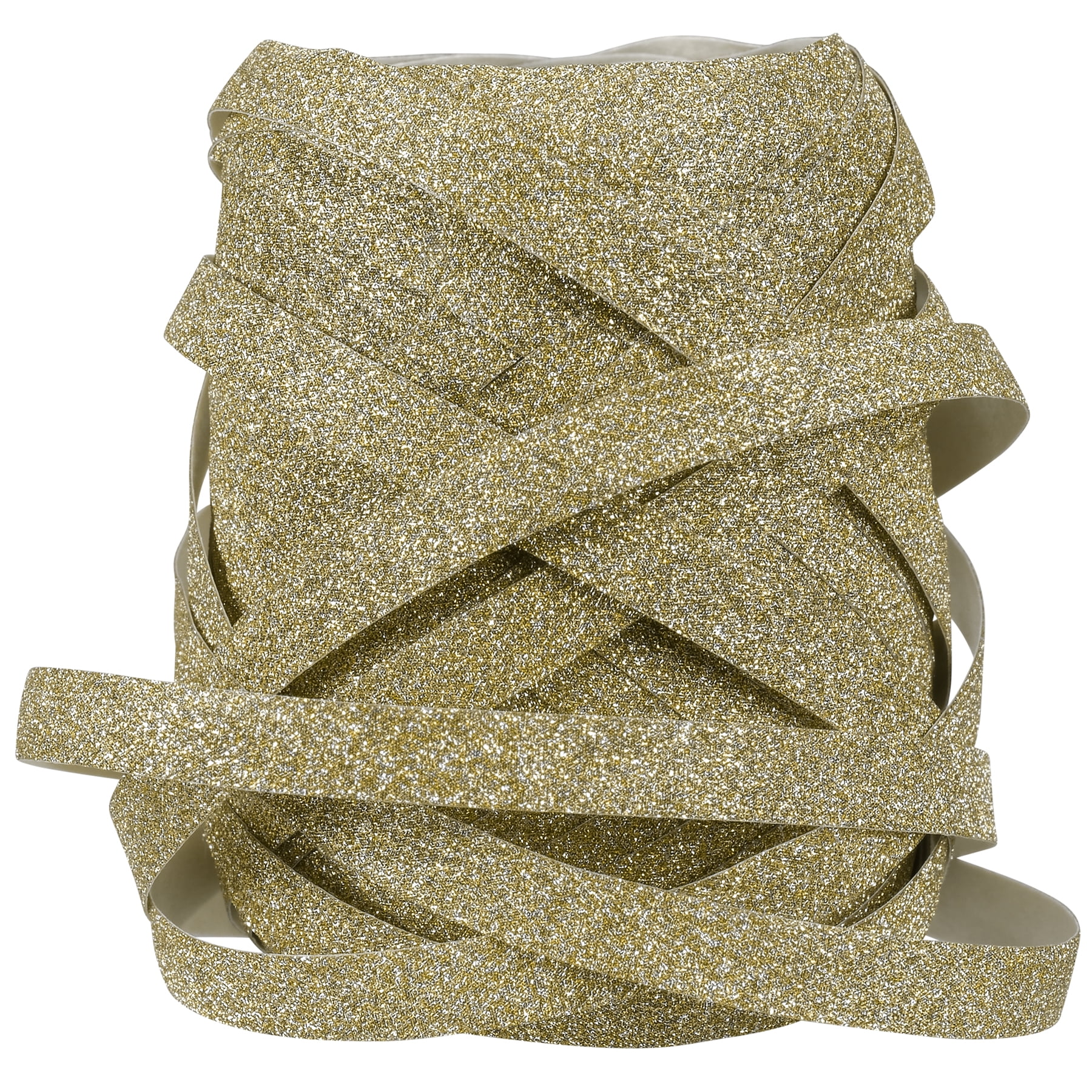 18 Pack: 66ft. Gold Glitter Ribbon Keg by Celebrate It